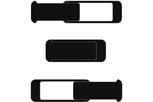 ShinyFX Webcam Cover Slide, Privacy Security Cover, Large Size for Laptop Desktop PC Web Camera, Ultra Thin Privacy Shelter from Breath Lamp for iPad iPadmini iMac Mac Book Mini (Black L-3 Pack)