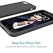 iPhone 6 case, Maxboost [HyperPro Series] Premium Shock-Absorbing TPU Cases Durable Bumper Cover Frame, Matte Soft Anti-Scratch Finish Work with iPhone 6 (2014) - Transparent Clear Black