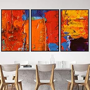 signwin 3 Piece Framed Canvas Wall Art Abstract...