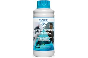 Nikwax Wetsuit Refresh, 1L, Cleans Conditions & Deodorizes Wetsuits, Booties and Neoprene Items