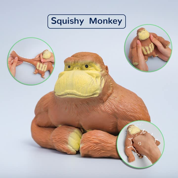 apaef Squishy Monkey Stretch Gorilla Figure Gorilla Latex Gorilla Soft