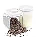 Food Storage Set, PYRUS FDA Approved BPA Free Food Storage Containers 1.6-Quart for Milk Powder, Fruit, Medicine and Nuts(2PCS)