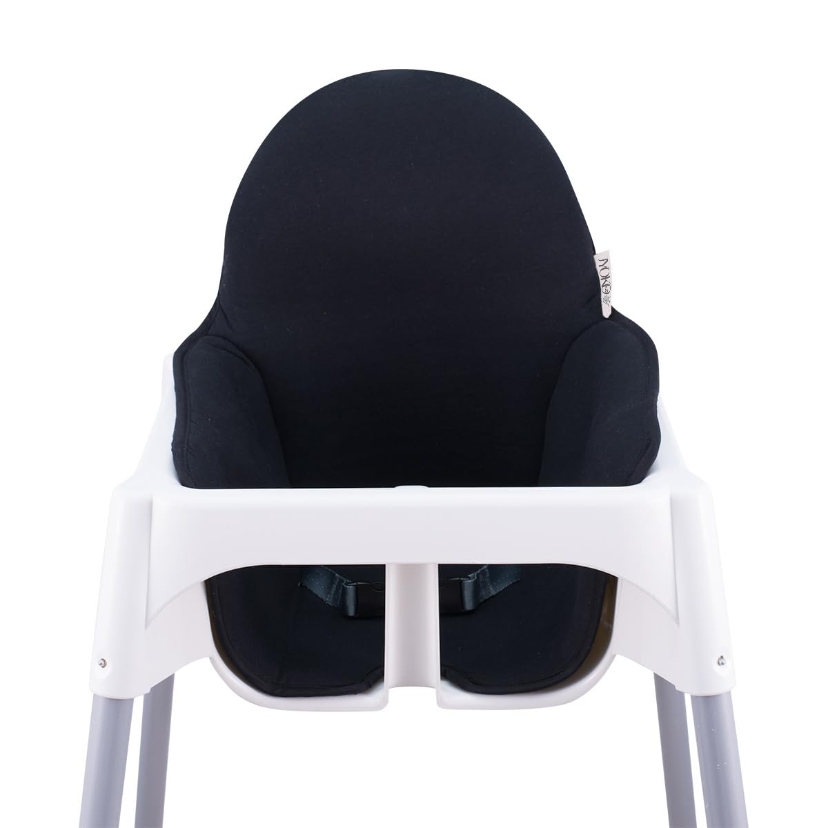 JYOKO Kids Mat Compatible with IKEA Antilop Highchair, 100% Cotton (Black Series)