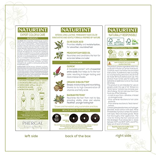 Naturtint 2N Brown Black Hair Color, 5.07 Fz