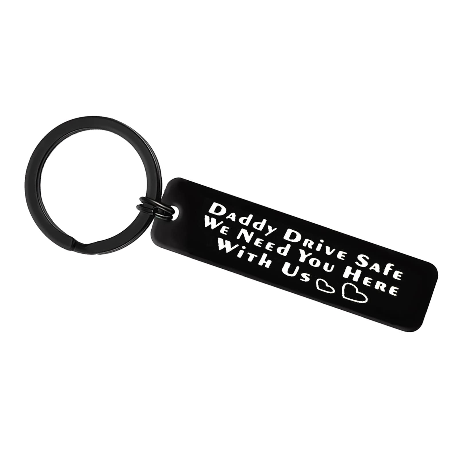 Ximalun Drive Safe Keyring Gifts for Dad Fathers Day Gift Daddy Drive Safe We Need You Here with Us Keyring Trucker Dad Gifts Thanksgiving Day Christmas Birthday Gifts for Dad