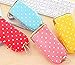 Fashion Mini School Bag Pen Case Student's Canvas Pencil Case Children Pen Bag (Pink Dot)