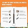 Dog-Whistle-to-Stop-Barking-by-Simply-Natural--Ultrasonic-Copper-Core-Dog-Whistles-for-Recall-Tricks-and-to-Stop-Barking-with-a-49cm-Lanyard-for-Dog-Whistle ππππππ ππππ Dog Whistles for Recall, Adjustable Frequency Silent Dog Whistle, BONUS 50cm Strap, Ultrasonic Copper Coreβ¦