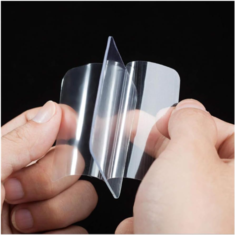 Double Sided Adhesive Tape Sticky Adhesive Clear Heavy Duty Glue Sheet Waterproof V/H/B Acrylic Super Strong Mounting Tape for Hooks Hangers Suction Cup (5PCS - Image 3