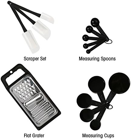 NEXGADGET 42 Pièces Kit Ustensiles de Cuisine en Acier Inoxydable, Set d'Ustensiles de Cusine en Silicone, Lot d'Accessoires Cuisine, Multiples Ensemble Comprend Spatule, Cuillère, Fouet et Plus