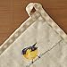 Maison d' Hermine 100% Cotton Oven Mitt & Pot Holder Set (7.5