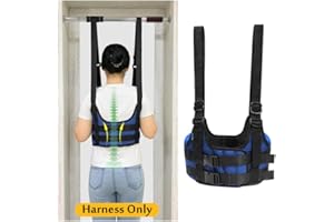 Mybow Back Stretcher, Lumbar Traction Device, Spine Decompression Belt for Pain Relief, Spinal Back Stretcher Belt, Thoracic Spinal Decompression Harness, Portable Stretching Device (Medium)