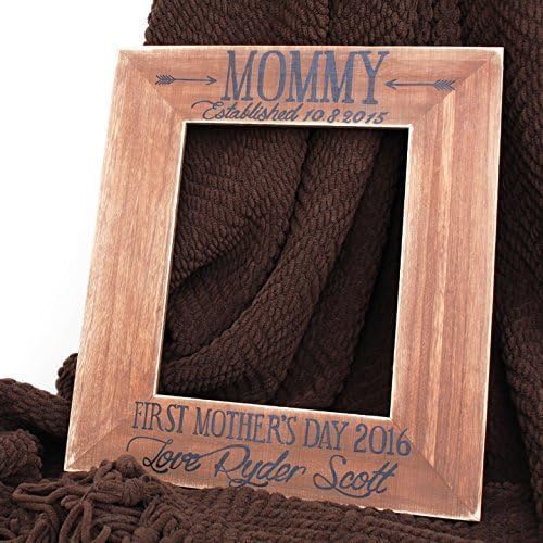Mommy's First Mother's Day Personalized Picture Frame, 4x6 or 5x7 - Mother's Day Gift, Gift for Mom by Knotooshabby