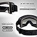 OutdoorMaster Kids Ski Goggles, Snowboard Goggles - Snow Goggles for Kids,Youth with Anti-Fog 100% UV Protection Spherical Lens - (2 Pack) Black/Grey (VLT 10%)