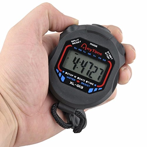 Sannysis Professional Digital LCD Chronograph Handheld Sports Stopwatch Timer