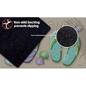 Toland Home Garden 800174 Welcome Flip Flop Summer Door Mat 18x30 Inch Beach Outdoor Doormat for Entryway Indoor… 51VZT6tg4yL