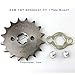 WEIYINGSI 17MM 428 Motorcycle Sprocket, 428-16T Motorcycle Front Engine Sprocket for 50cc 70cc 90cc 110cc 125cc Dirt Pit Bike Mini Bike ATV 4 Wheeler Moped