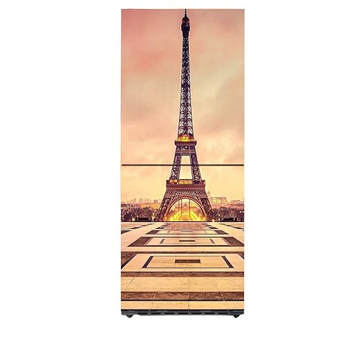 Q&M 3D Refrigerador Puerta Completa Pegatina Auto-Adherente ...