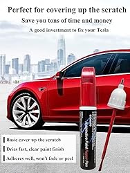 SYOAUTO Touch up Paint Red Fit for Tesla Model Y 3
