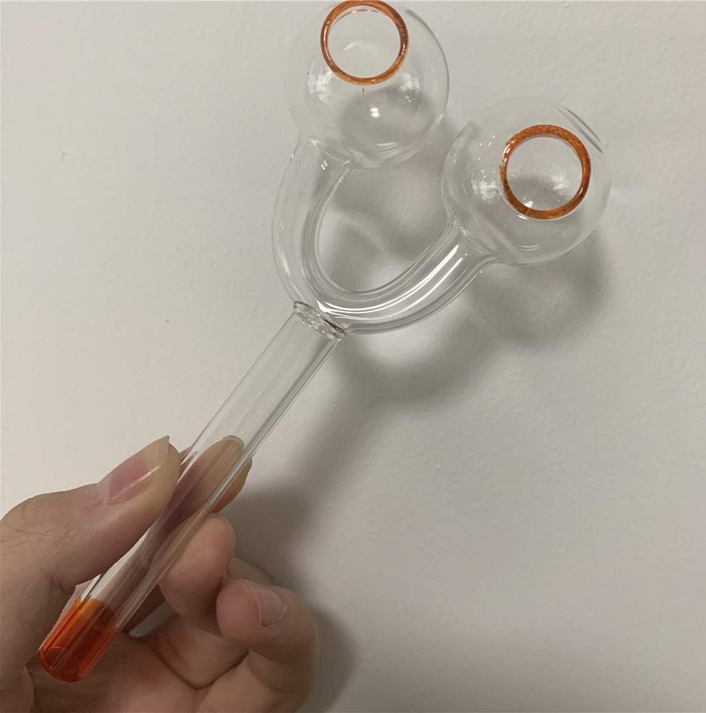 PPIPEE 5 Inch Double Burner Piece Glass