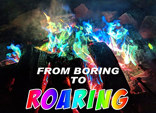 Mystical Fire Flame Colorant Vibrant Long-Lasting Pulsating Flame Color Changer for Indoor or Outdoor Use 0.882 oz. Packets 4 Pack