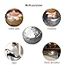 ROTOT Unstuffed Decorative Pouf, Ottoman, Bean Bag Chair, Foot Stool, Foot Rest, Storage Solution or Wedding (Empty & New) (Silver)