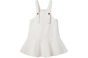 Mud Kingdom Little Girls Denim Overall Dress Bib Adjustable Strap Jumper