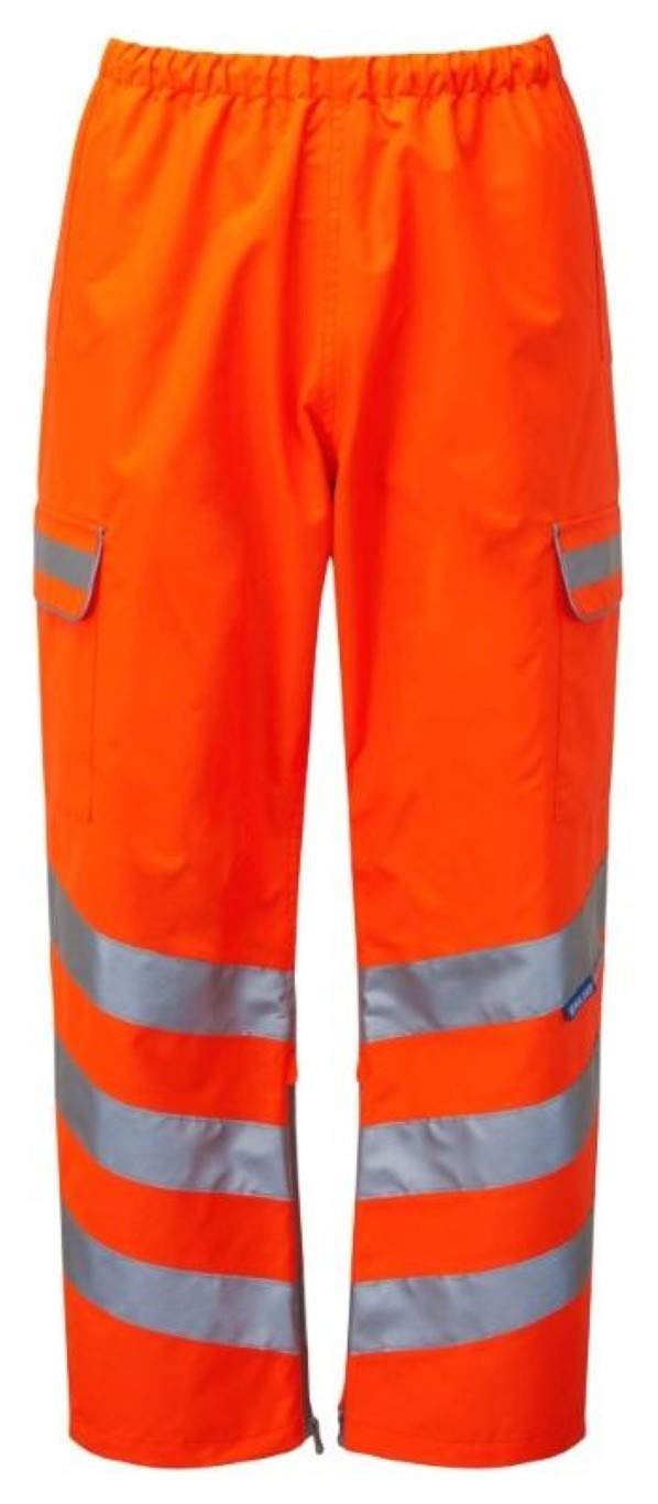 Pulsarail Waterproof Overtrouser, Medium, Hi-Viz Orange