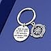 iWenSheng Friendship Gifts for Women, Side by Side or Miles Apart Friends are Always Close at Heart Best Friend Keychain, Birthday Gifts for Best Friend BFF Jewelry