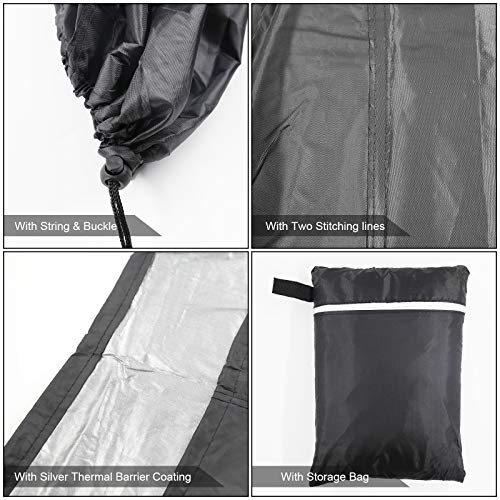 Victarvos Barbecue Covers Waterproof, Large BBQ Cover Oxford Fabric Waterproof with Drawstring & Buckle, Grill Cover 57*24*46 Inches with Storage Bag