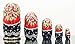 Russian Nesting Doll -Village Scenes - Hand Painted in Russia - 5 color/size variations - Traditional Matryoshka Babushka (6.75``(5 dolls in 1), Scene E)