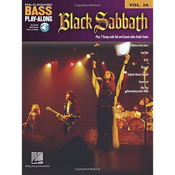 Amazon Com Black Sabbath Bass Play Along Volume 26 Hal Leonard Bass Play Along Black Sabbath Books