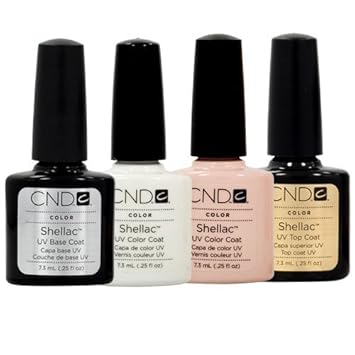 Pink Nails Shellac cnd shellac french manicure kit base top coat color white pink nail polish gel amazon ca beauty