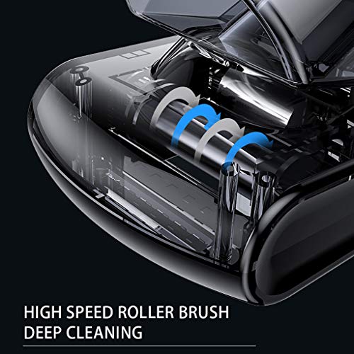 Choosebuy Car Vacuum Cleaner, 120W High Power Handheld Vacuum Cleaner, Wet/Dry Strong Suction 5000PA, Portable Family Car Dual-Use Mini with 16.4FT(5M) Stronger Power Corded Car Vacuum (Gray)