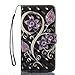 iPhone 7 Plus Case,iPhone 8 Plus Case,Lightweight Kickstand PU Leather Wallet Case Book Cover with Credit Card Slot Xmas Birthday Gift for Daughter Girlfriend Boyfriend for Apple iPhone 7 Plus-Purple