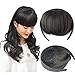 Beauty Angelbella Fashion Headband Neat Bangs Forehead Synthetic Hair Extensions for Girls(1b#)