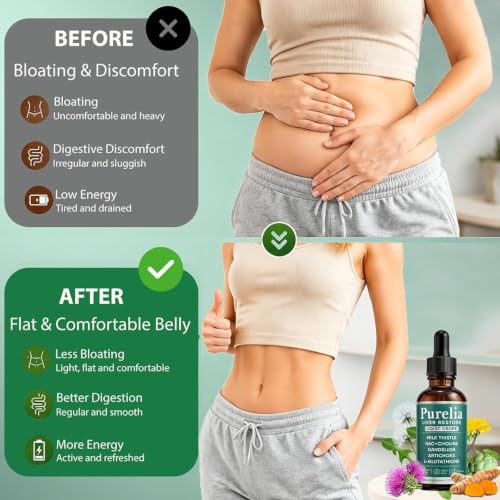 Purelia Liver Restore Liquid – Plant-Based Formula, Supports Daily Digestive Wellness (1PCS)