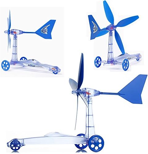 DIY Wind Powered Car Academy Educational Toys Scientific Experiment Game. (1PC)