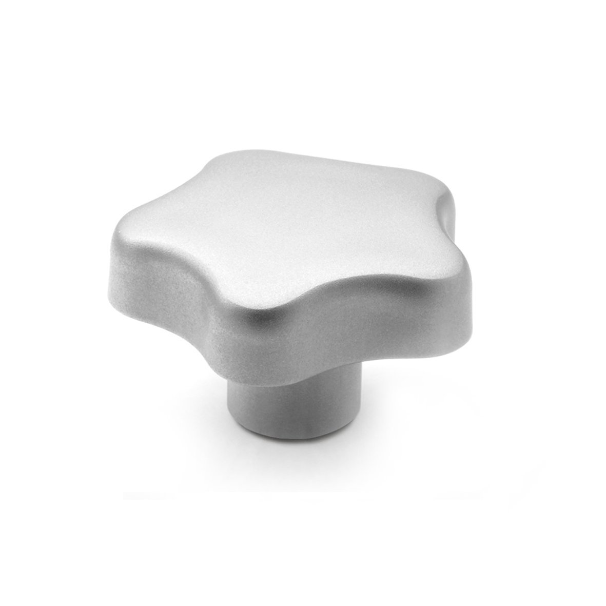 Ganter Standard Elements | Star Knob – GN 5334 – Matte Sandblasted Stainless Steel, GN 5334-40-M8-E