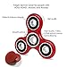 SENQIAO Tri Fidget Hand EDC Finger Spinner Toy Stress Reducer with Premier Ceramic bearing For ADD, ADHD, Anxiety, and Autism Adult Children (Red)