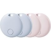 Reyke Air Tracker 4 Pack, Smart Tag Luggage Finder, Works with Apple Find My (iOS Only), Item Locator for Keys, Luggage, Backpack, IP67 Waterproof