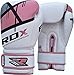 RDX Maya Hide Gel Sparring Leather Boxing Gloves, Pink, 12oz