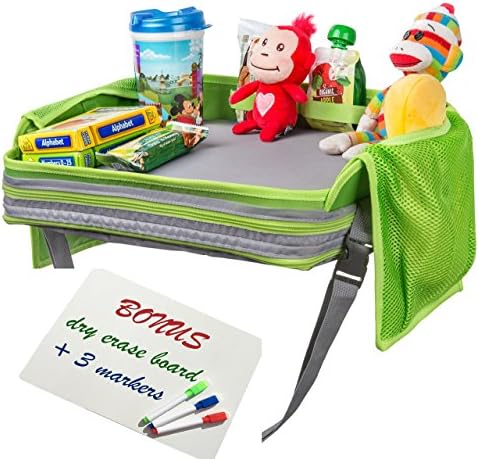 Car Seat Tray Organizer - Toddler Travel Tray - Children Activity Tray - Portable Trip Accessory - Travel Lap Tray Table for Kids – Baby Play Tray – Stroller Tray – On The Go Activity