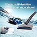 AIKESI Snow Scraper for Car Window, Windshield Scraper Ice Scraper Snow Removal Tools with Wiper, Stainless Steel Snow Remover for Car SUV Truck