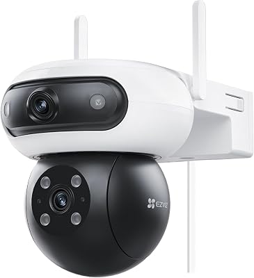 8MP(4MP+4MP) Caméra de Surveillance Extérieur à Double Objectif, C90