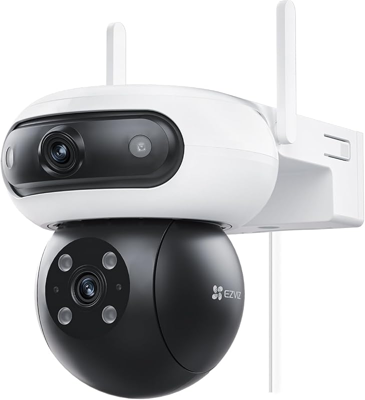 8MP(4MP+4MP) Caméra de Surveillance Extérieur à Double Objectif, C90