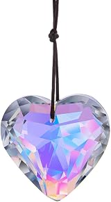 Crystal Heart Prism Sun Catcher by H&D Hyaline & Dora 50mm Glass Rainbow