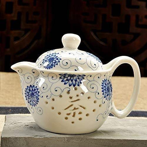 CHLM Retro Keramik Teekanne Mit Sieb Handmade Dragon Flower Teekanne   350 ml Porzellan Samowar Geschirr – Bild 3