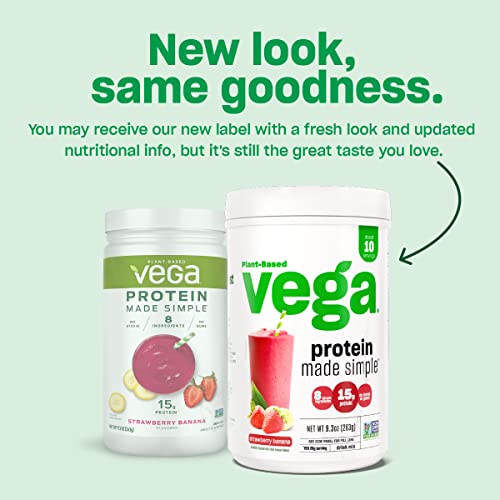 Vega Protein Made Simple, Dark Chocolate Stevia Free Vegan Protein