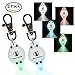 K9konnection Flashing LED Safety Lights for Dogs & Cats with On/Off Switch (2-Pack) | Attachable to Leash or Collar with Clip On Hook | Superior Visibility for Night Walks