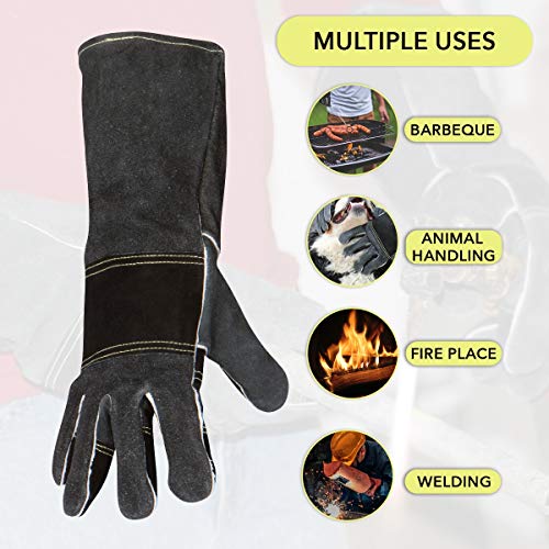Welding Gloves Medium, Kevlar Sewn Welders Gloves Stick, Mig, Tig For